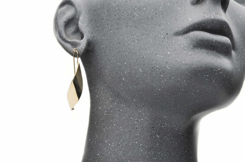 Earring FLUTE E201, 18 Kt Yellow Gold