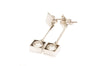 Earring - Eighteen Karat White Gold with Diamonds