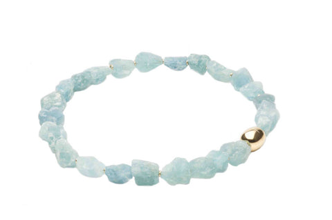 Necklace Aquamarine Nuggets